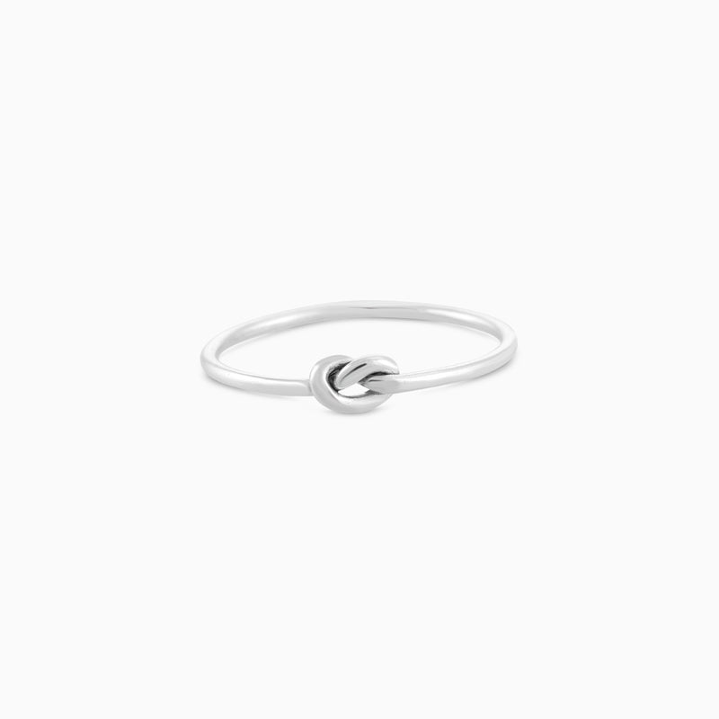 Silver Love Knot Ring