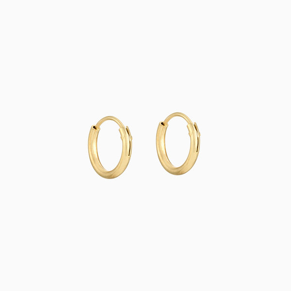 Golden Hoops 8mm