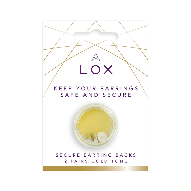 LOX Secure Earring Backs - GOLD