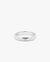 Silver Band White Zircon Ring