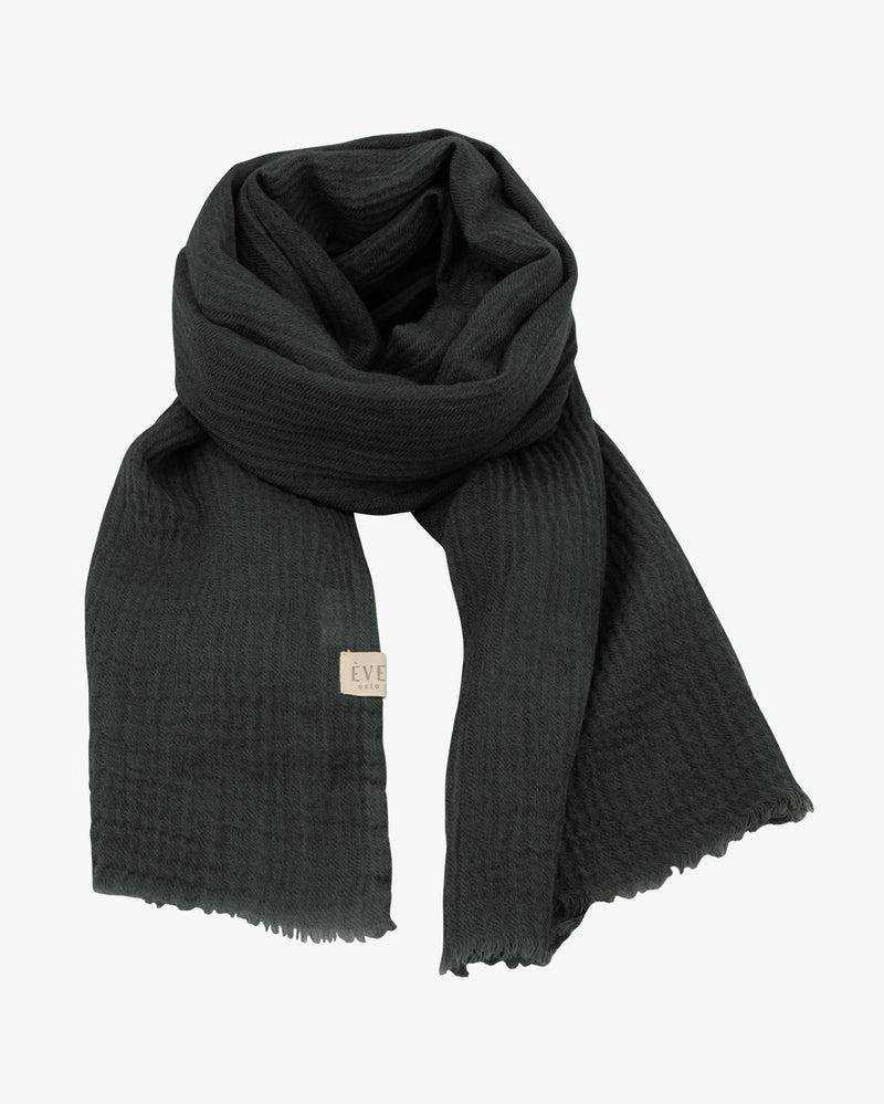 Green Wool/Silk Scarf